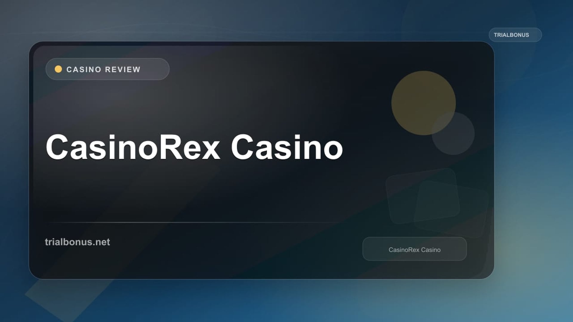 CasinoRex Casino review