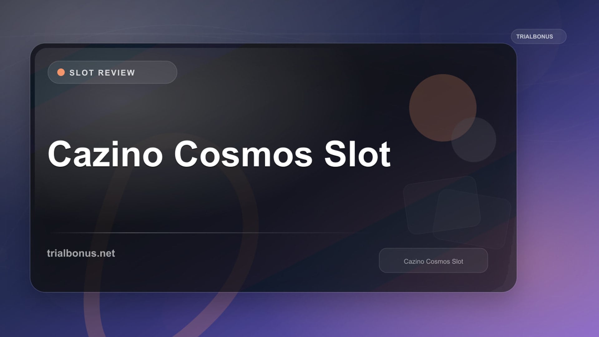 Cazino Cosmos Slot review