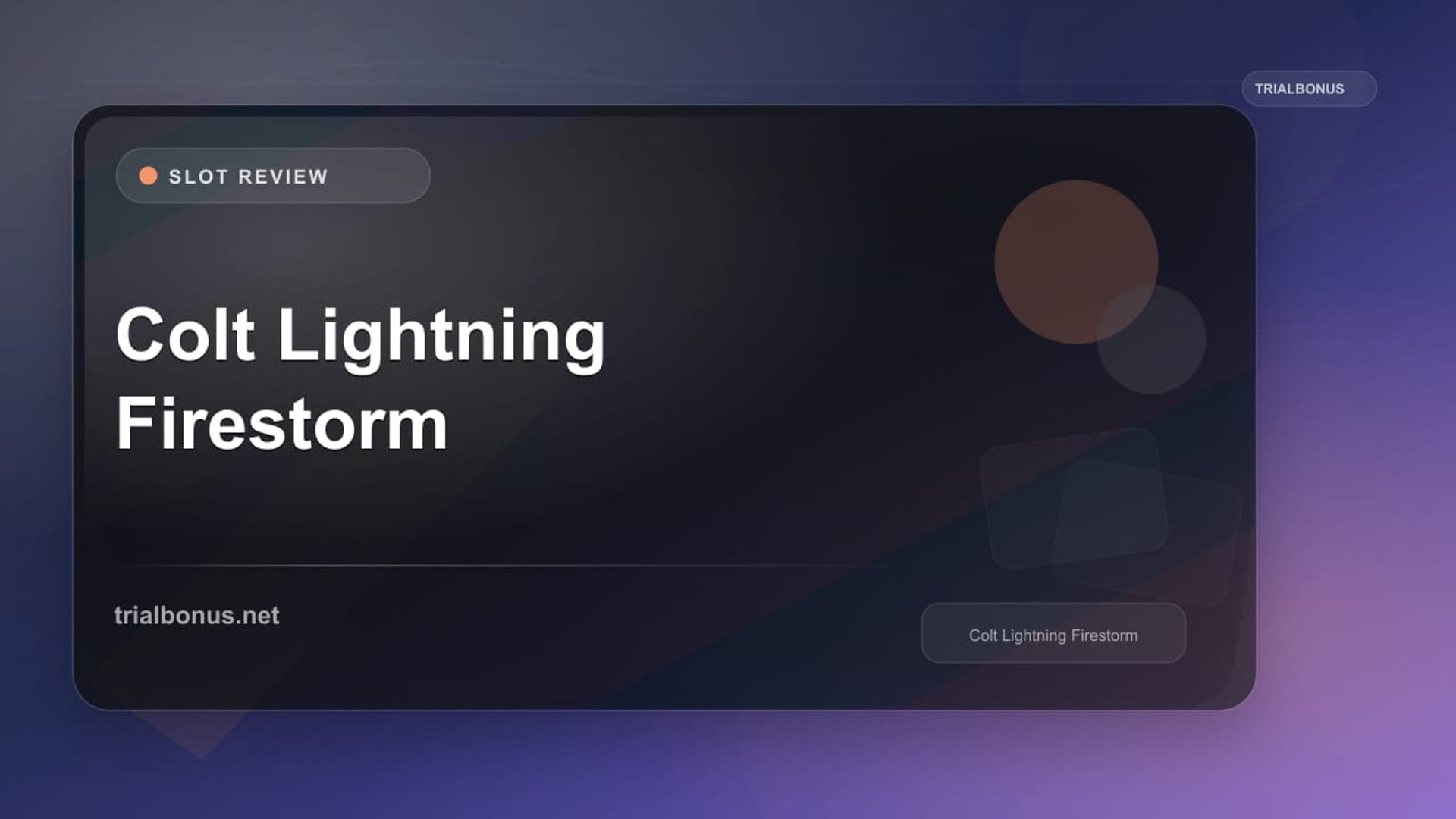 Colt Lightning Firestorm review