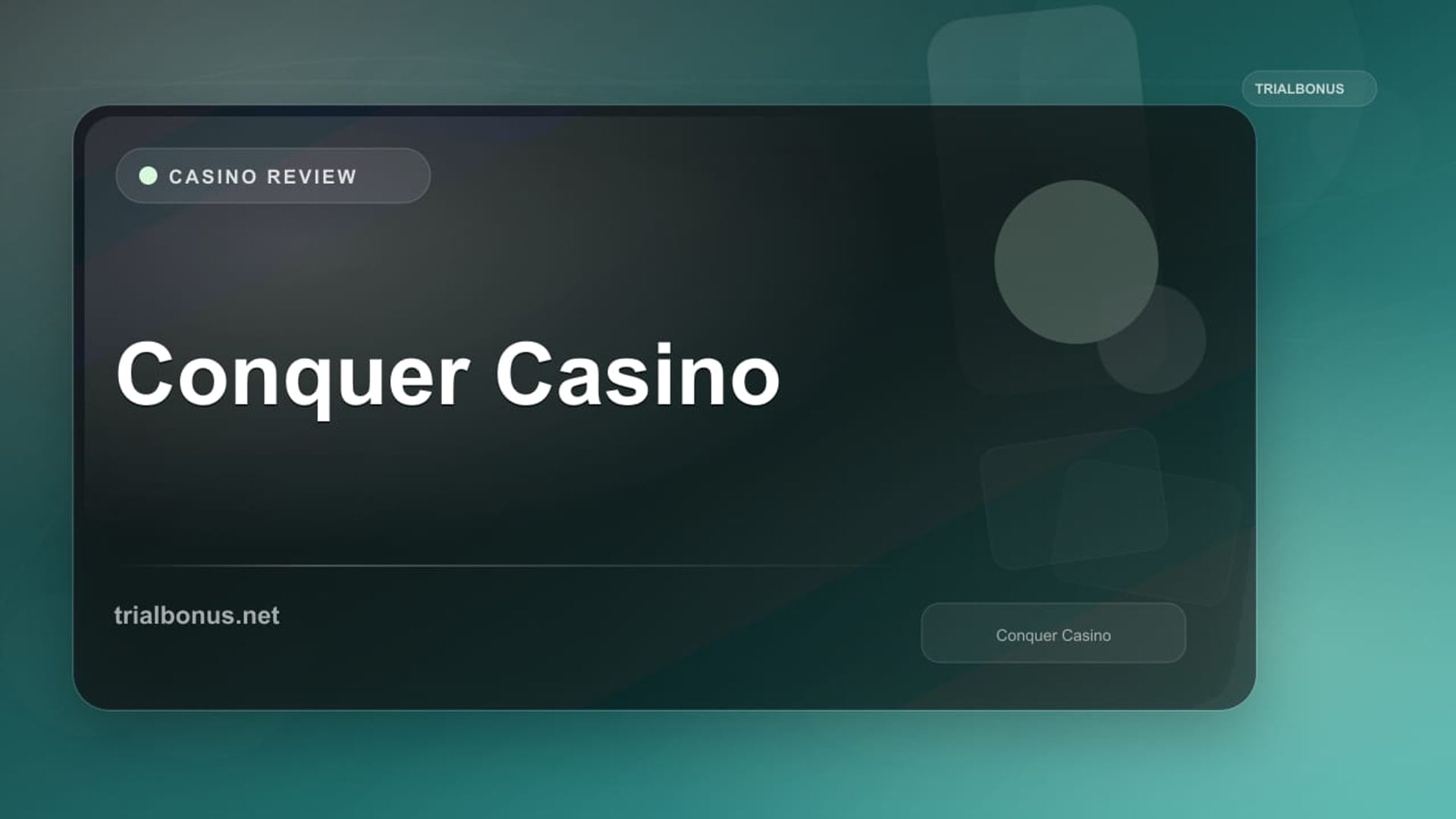 Conquer Casino review