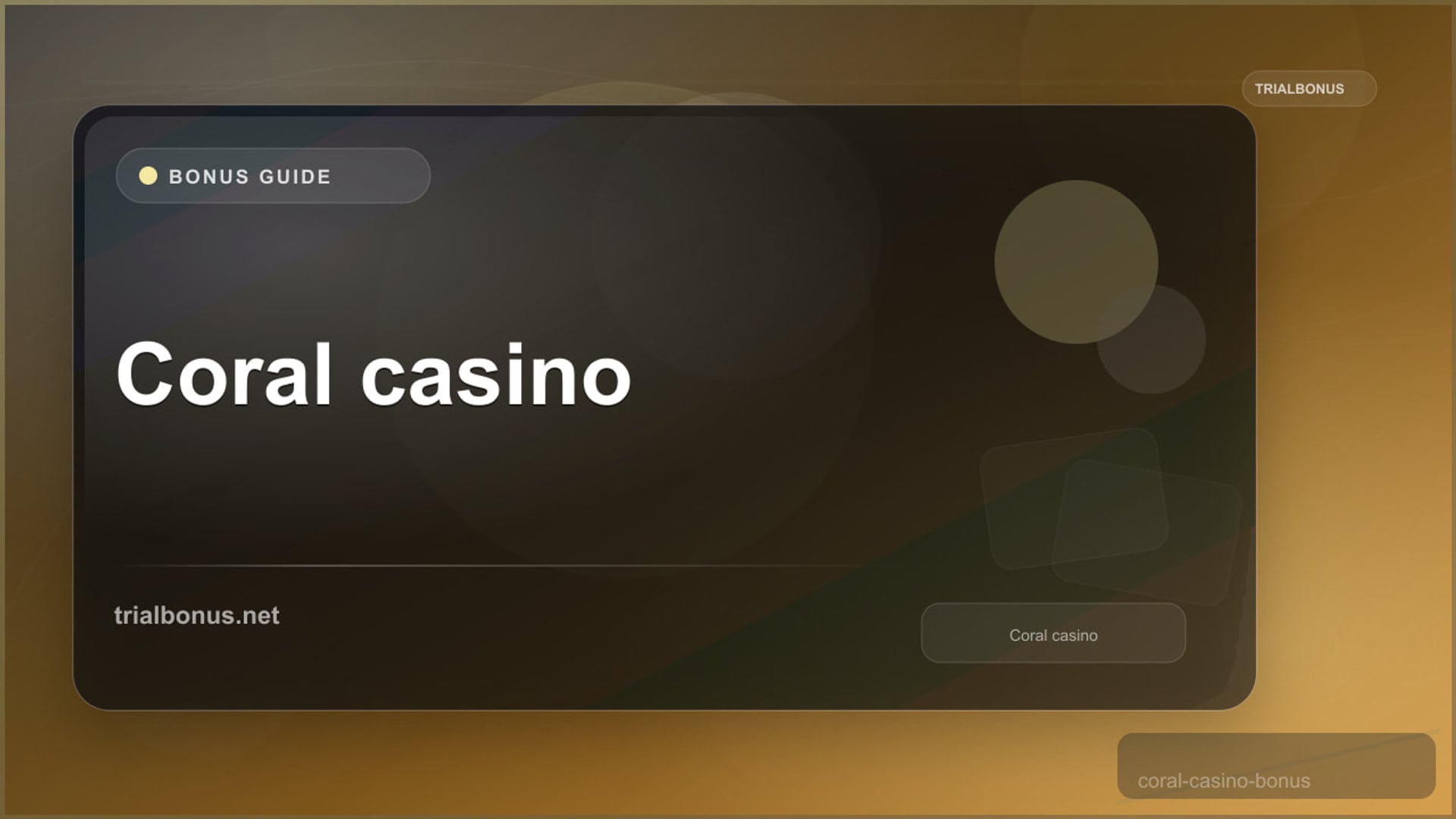 Coral casino bonus Guide review