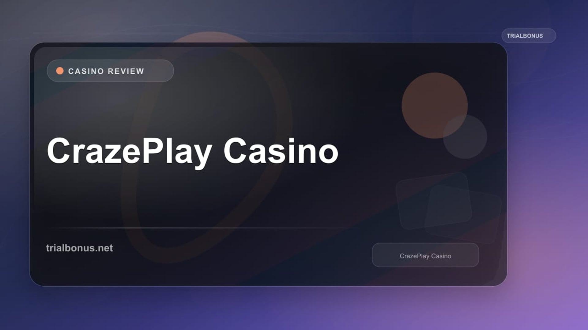 CrazePlay Casino review