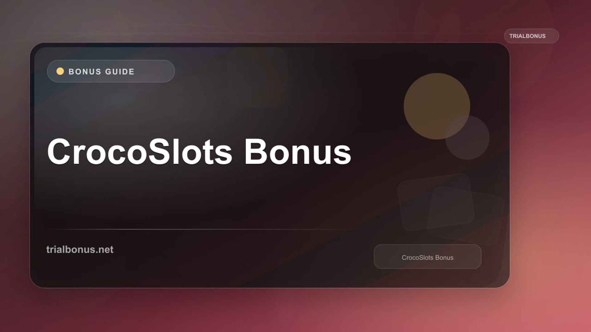 CrocoSlots Bonus: Terms to Verify review