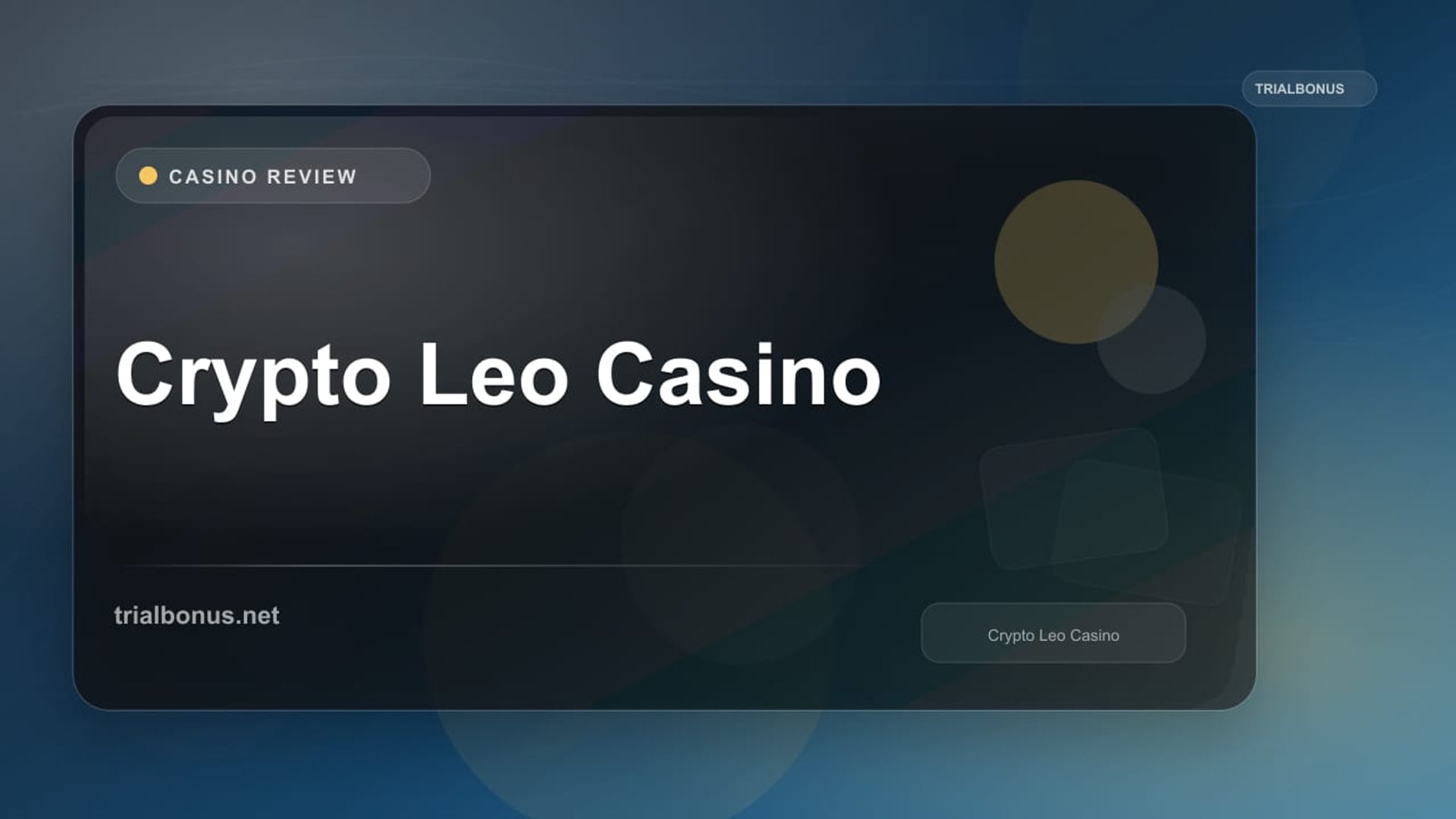Crypto Leo Casino review