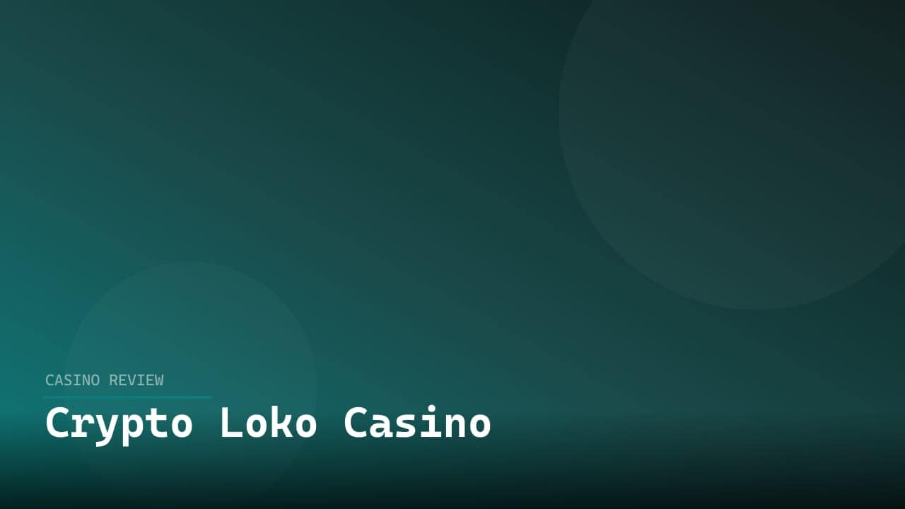 Crypto Loko Casino review