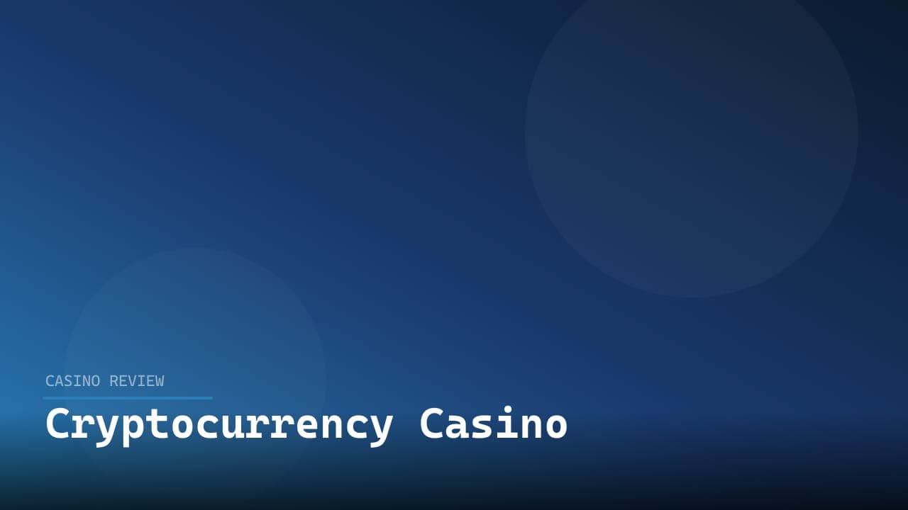 Cryptocurrency Casino review
