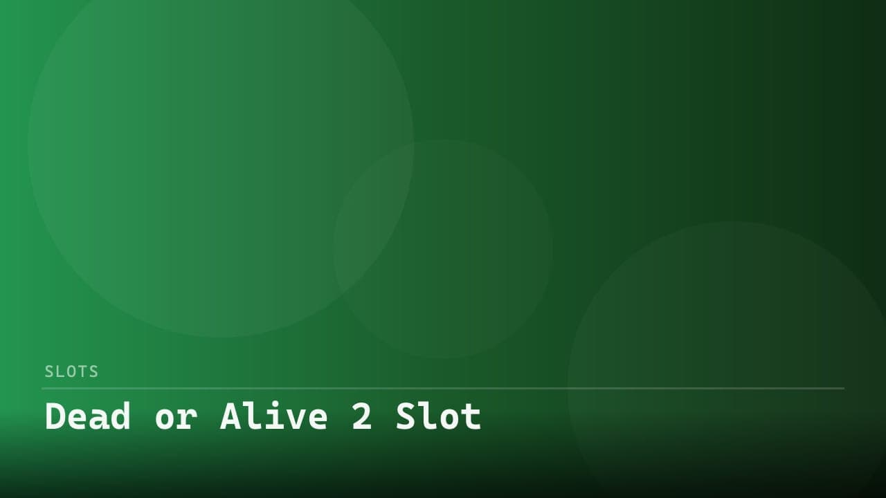 Dead or Alive 2 Slot review