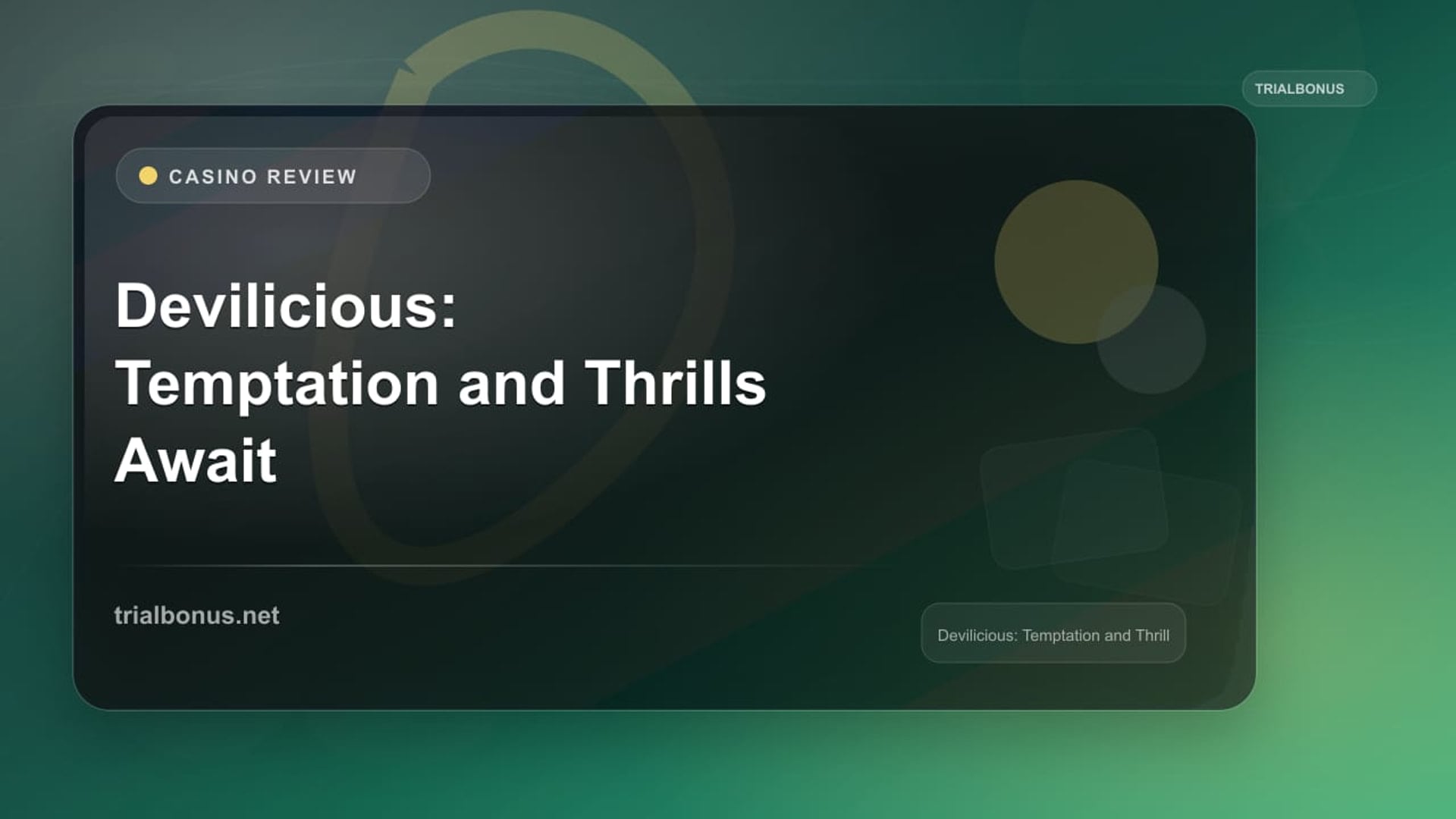 Devilicious: Temptation and Thrills Await in the Depths of Darkness review