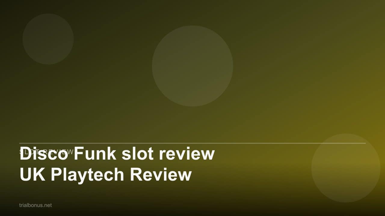 Disco Funk slot review UK Playtech Review review