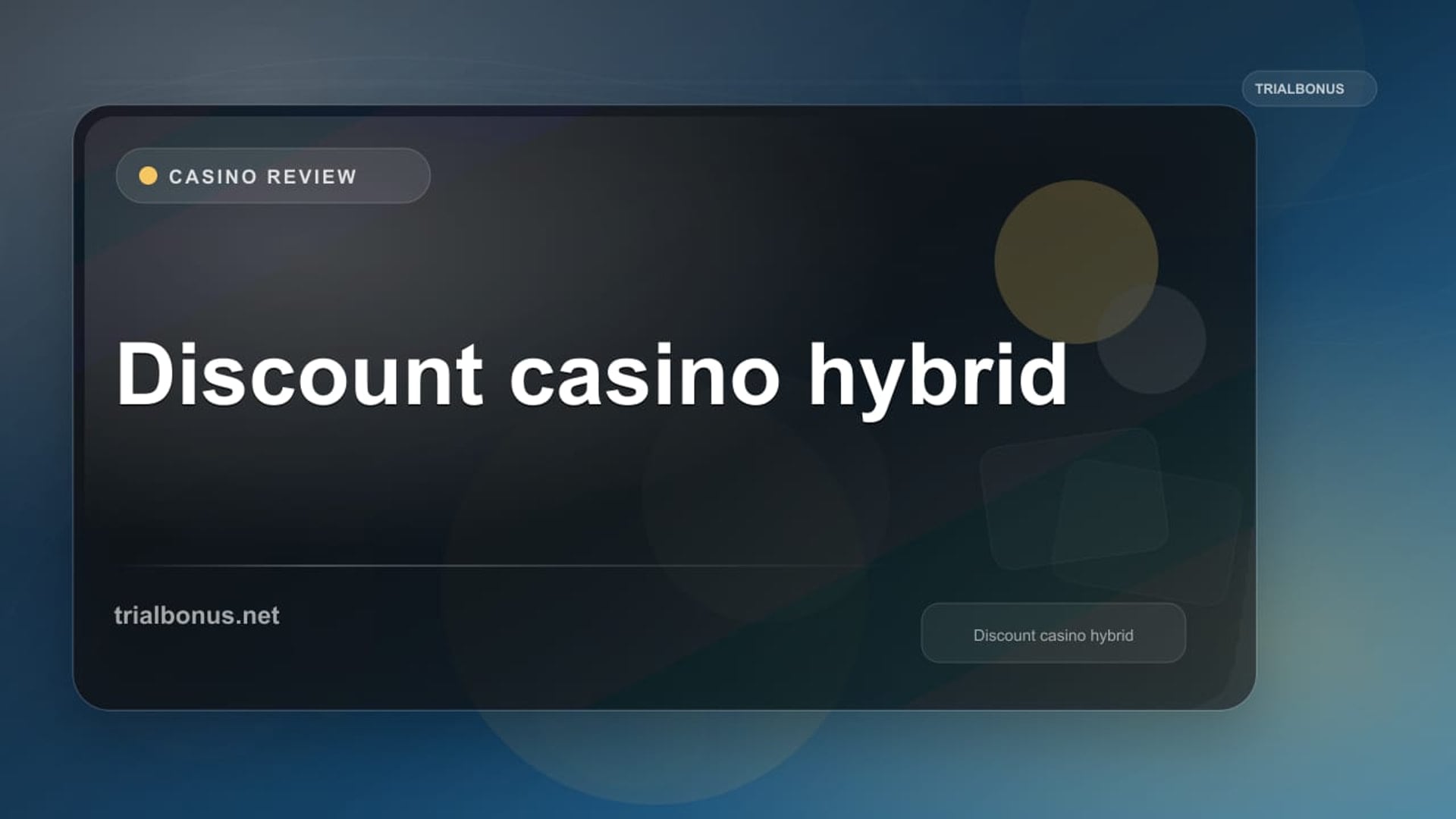 Discount casino hybrid review