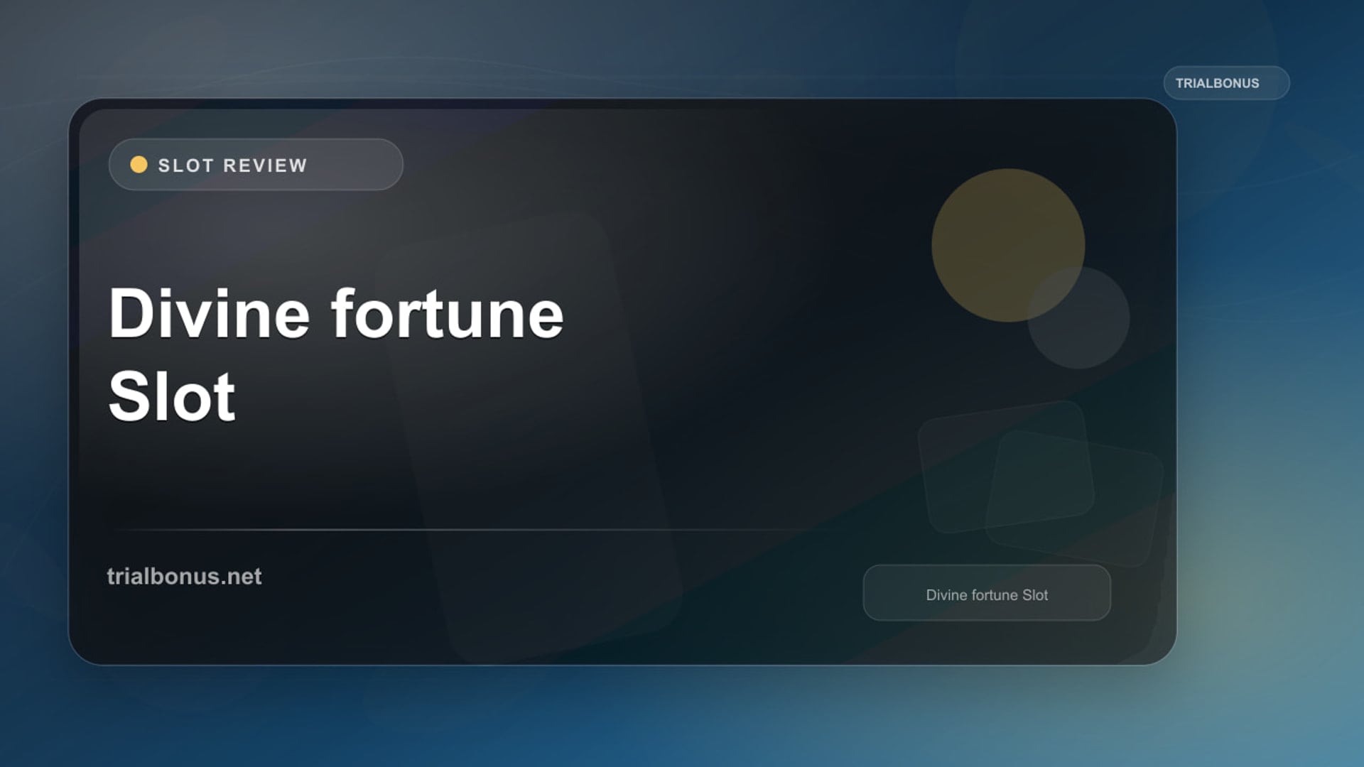Divine fortune Slot Review review