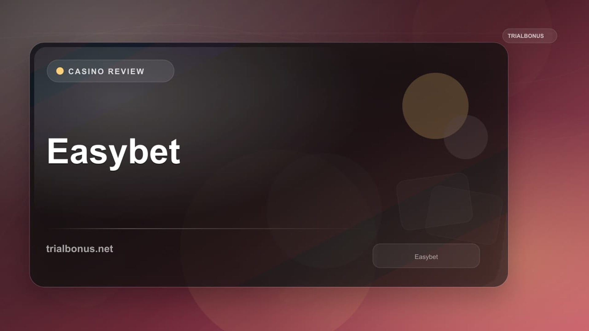 Easybet review