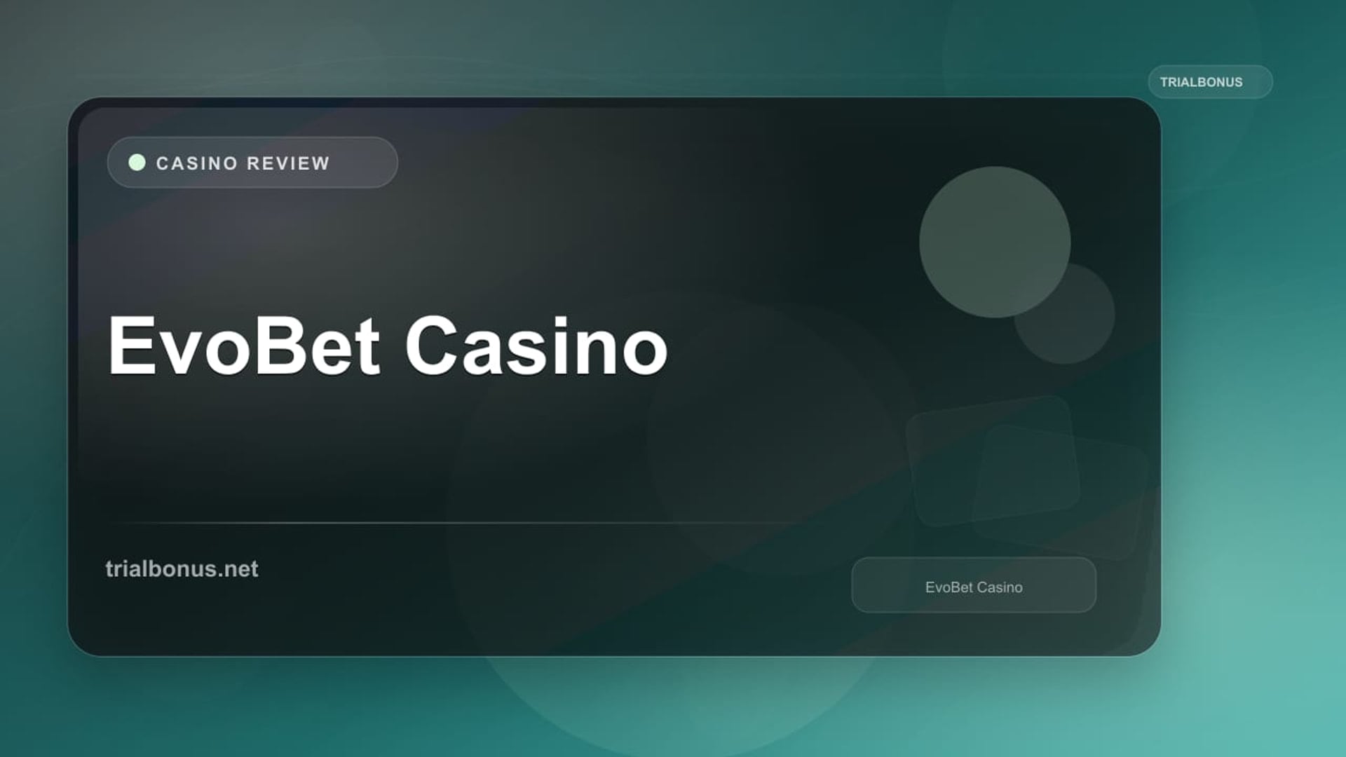 EvoBet Casino review