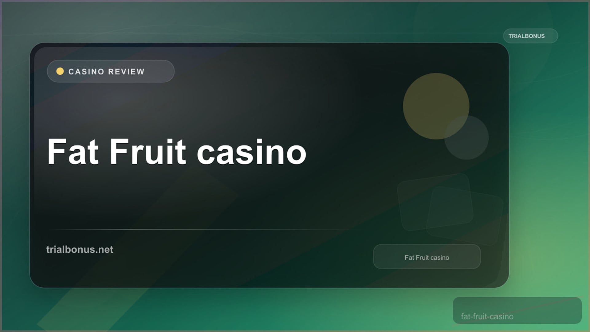 Fat Fruit casino review