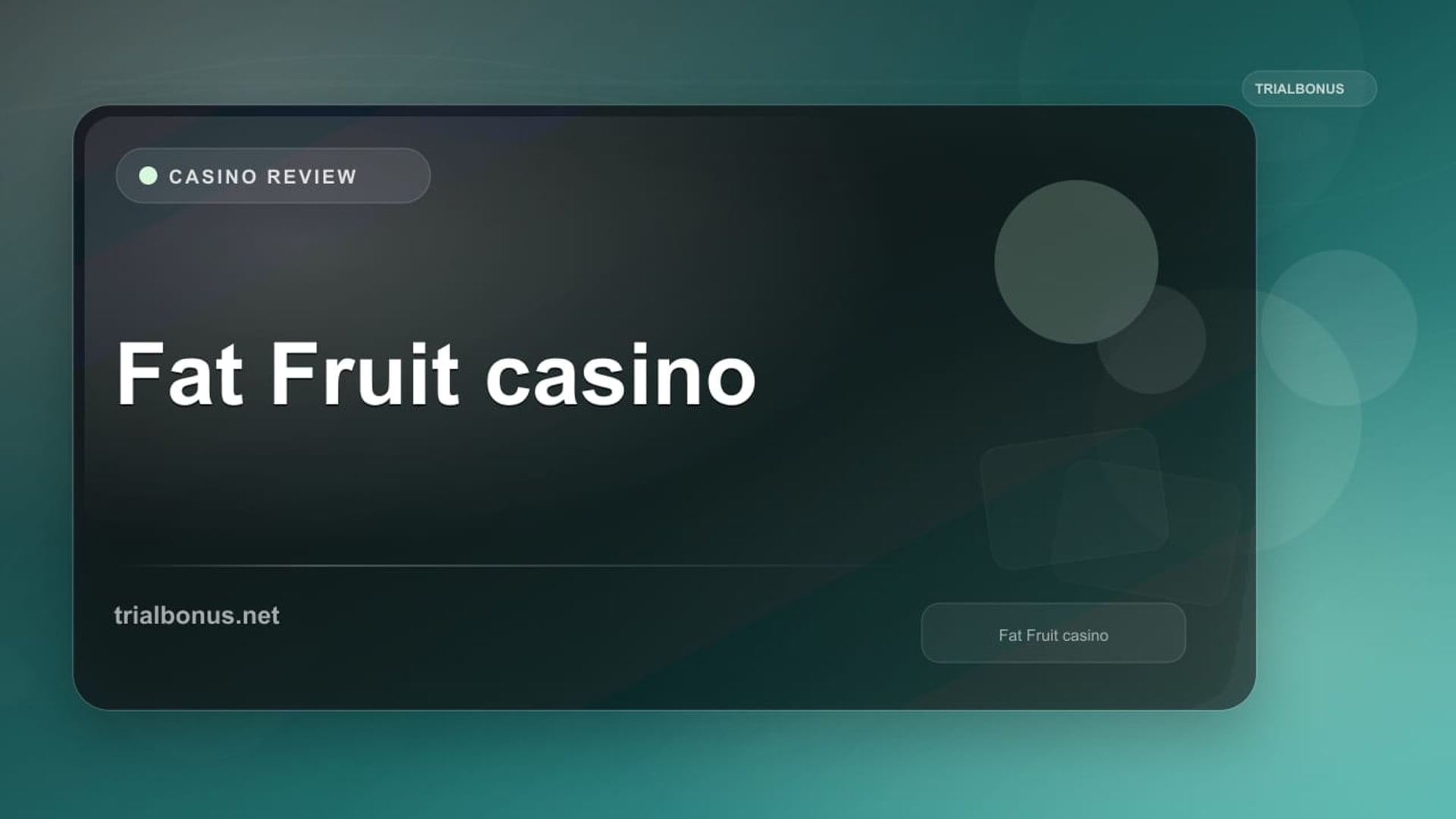 Fat Fruit casino review