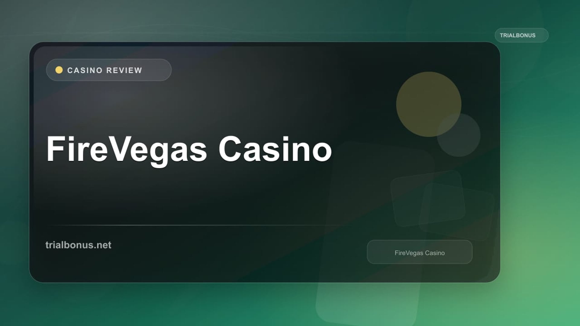 FireVegas Casino review