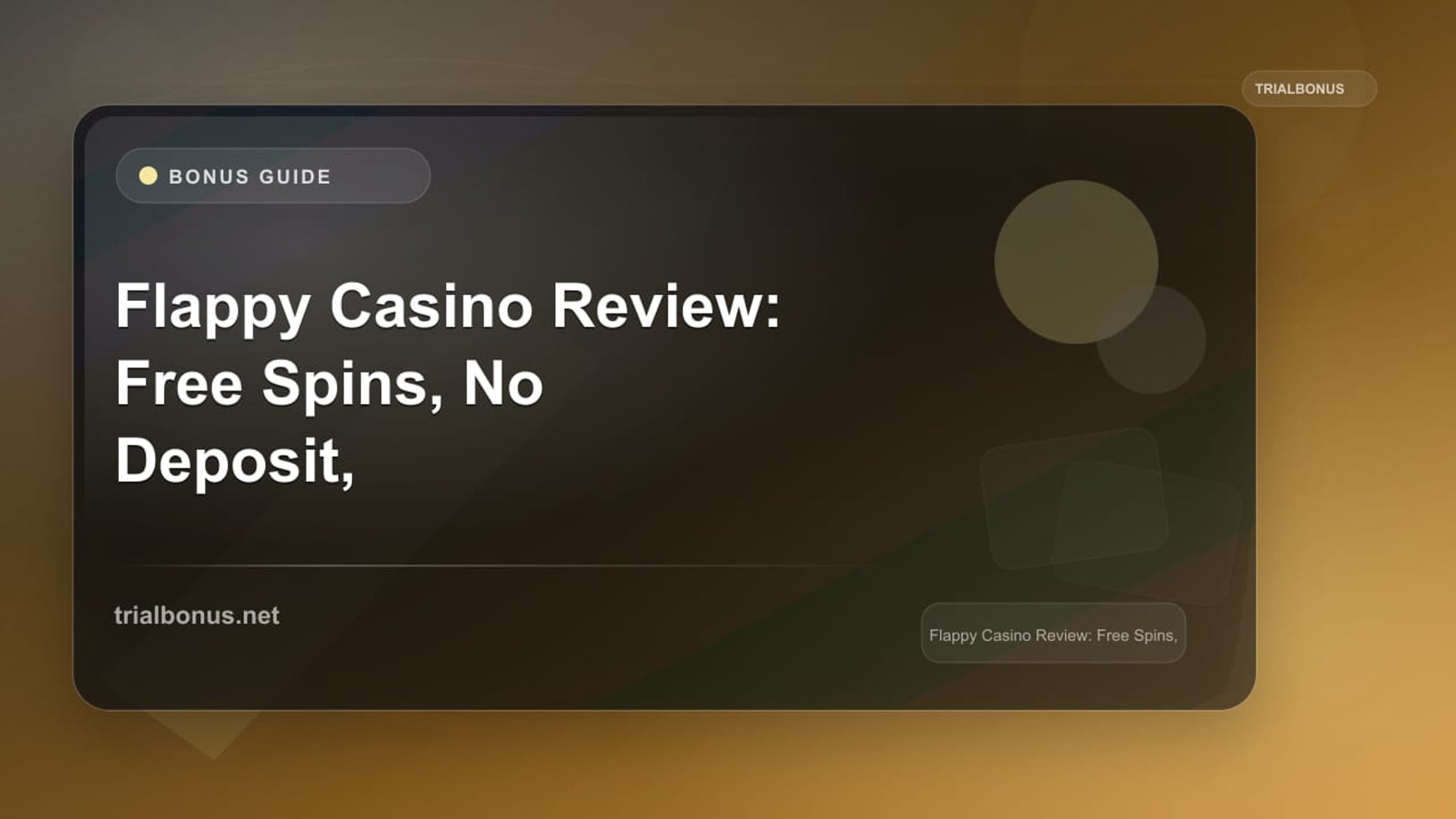 Flappy Casino Review: Free Spins, No Deposit, Customer Support review