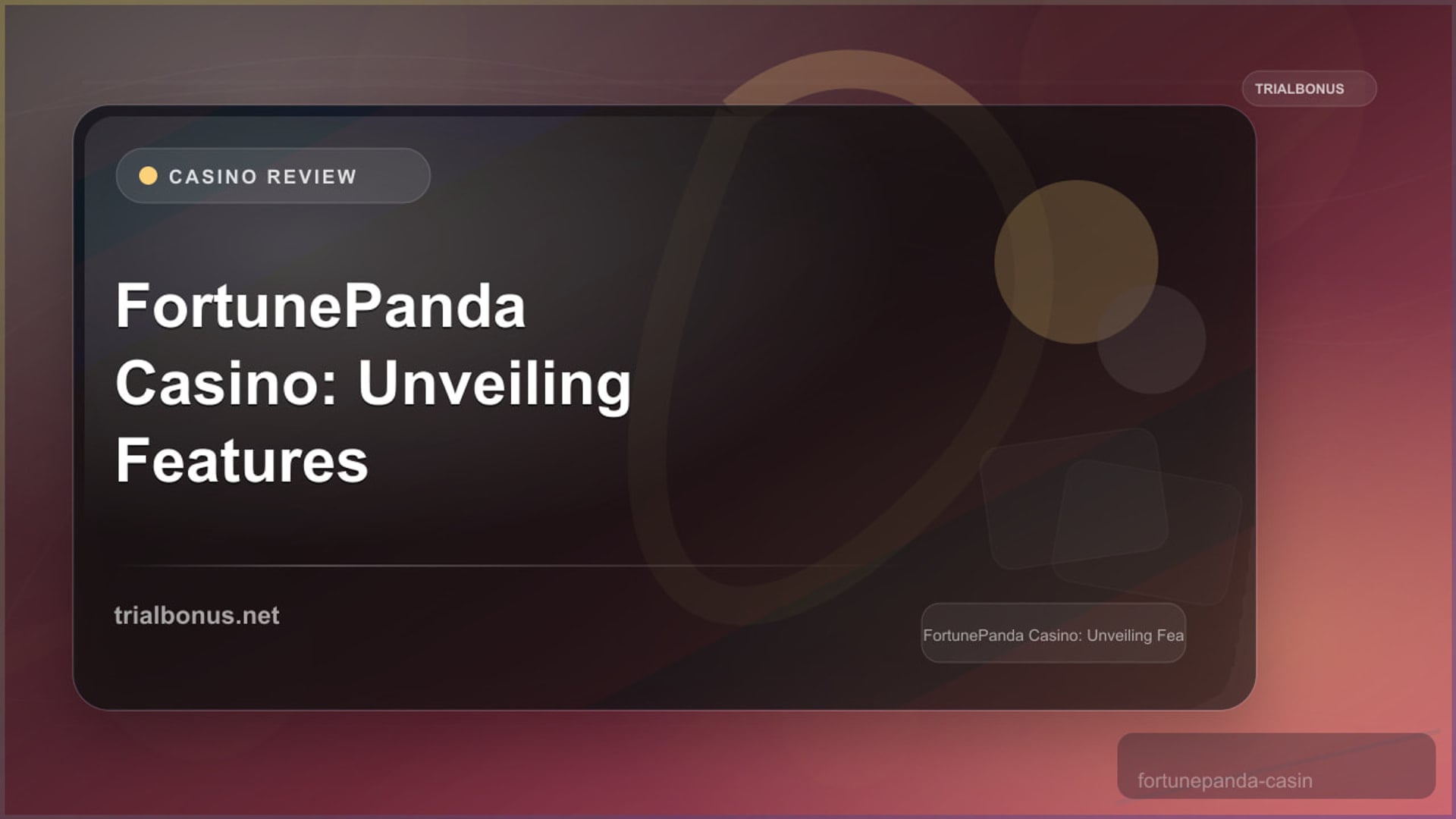 FortunePanda Casino: What to Verify Before Registering review