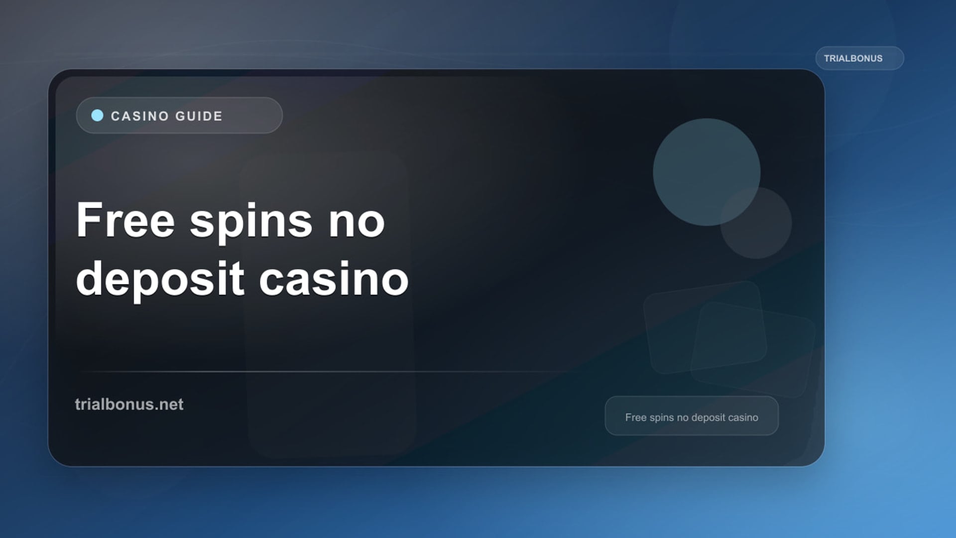 Free spins no deposit casino Guide review