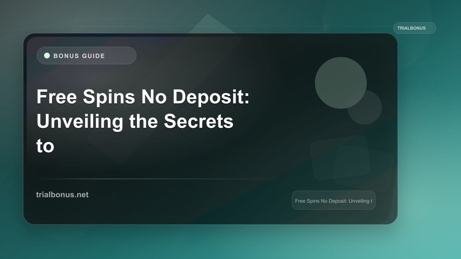 Free Spins No Deposit: Unveiling the Secrets to Unlocking Bonus Bonanzas review