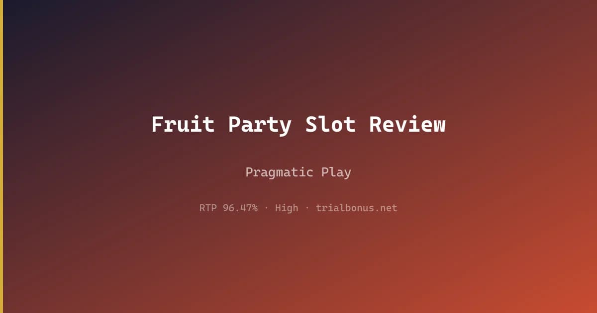 Fruit Party Slot Review review
