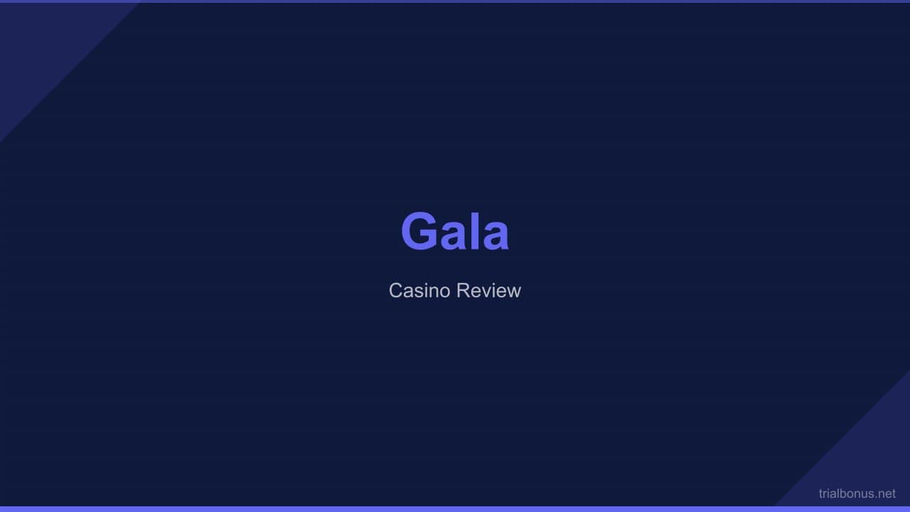 Gala Casino Review 2026 review