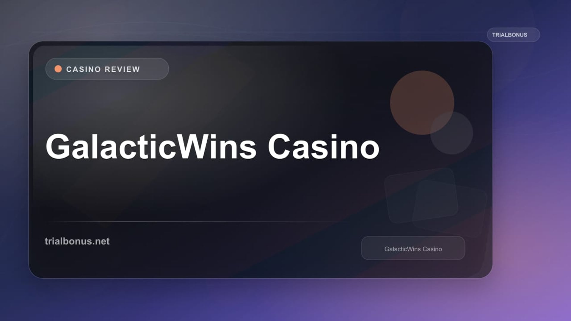 GalacticWins Casino review