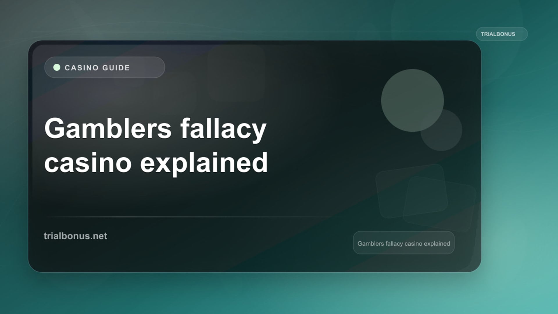 Gambler's Fallacy Casino Guide: Why Streaks Mislead review