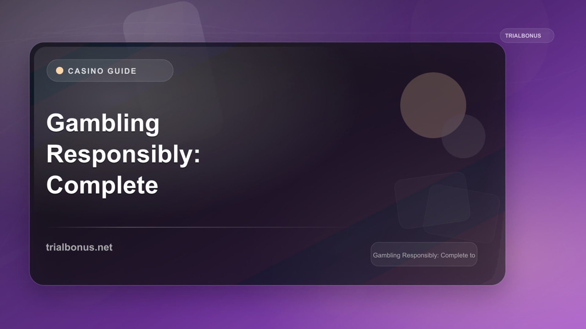 Gambling Responsibly Guide review