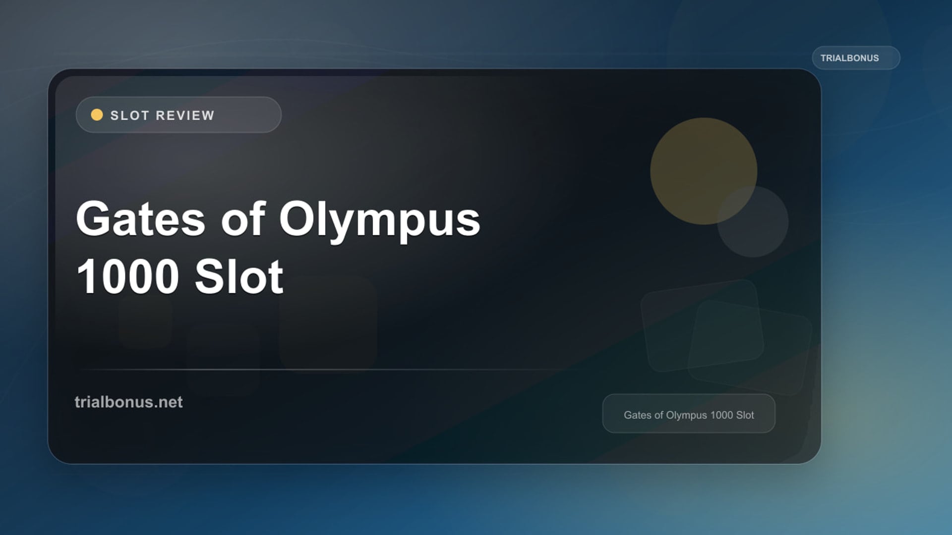 Gates of Olympus 1000 Slot review
