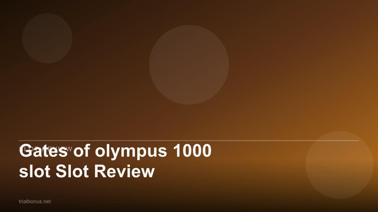 Gates of olympus 1000 slot Slot Review review