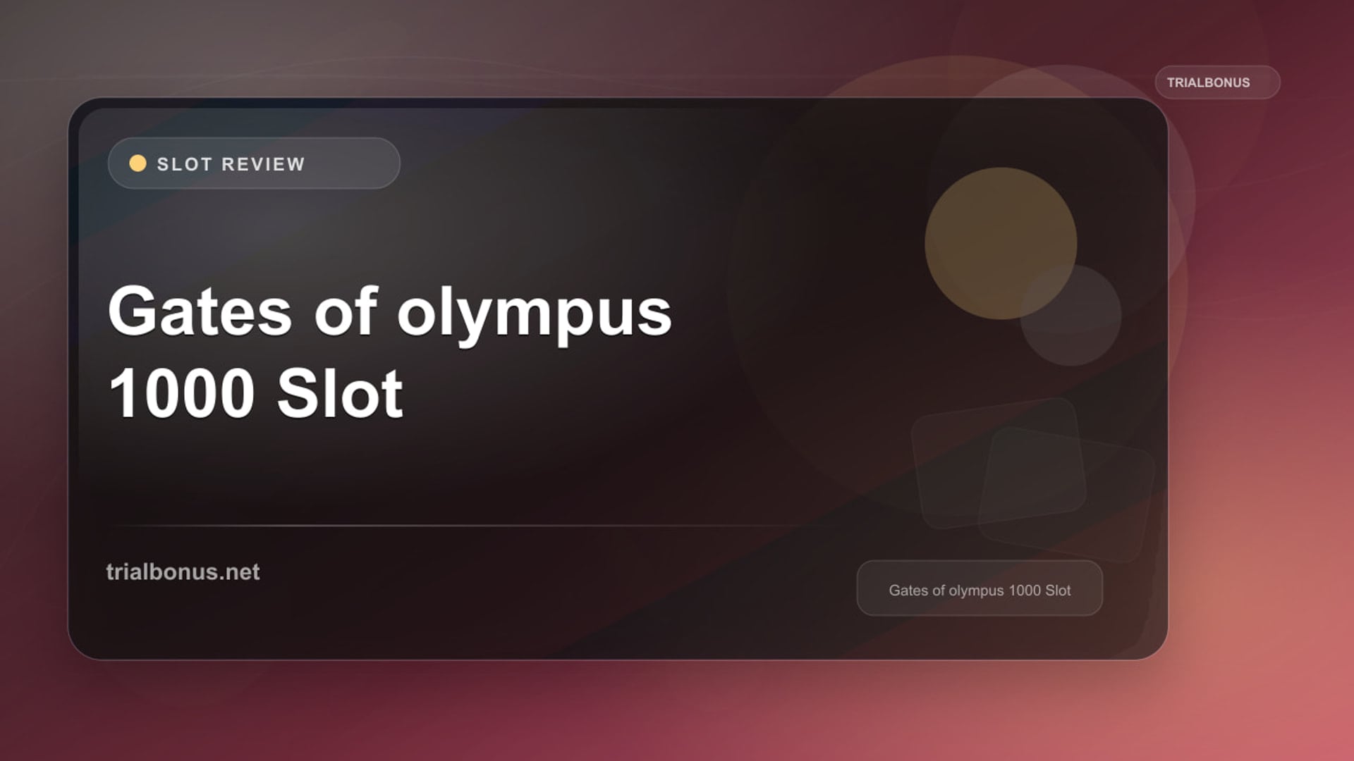 Gates of olympus 1000 Slot Review review