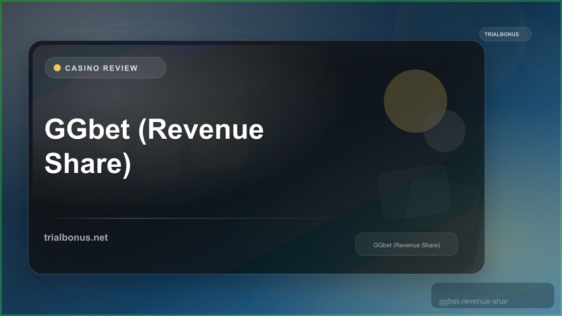 GGbet (Revenue Share) review