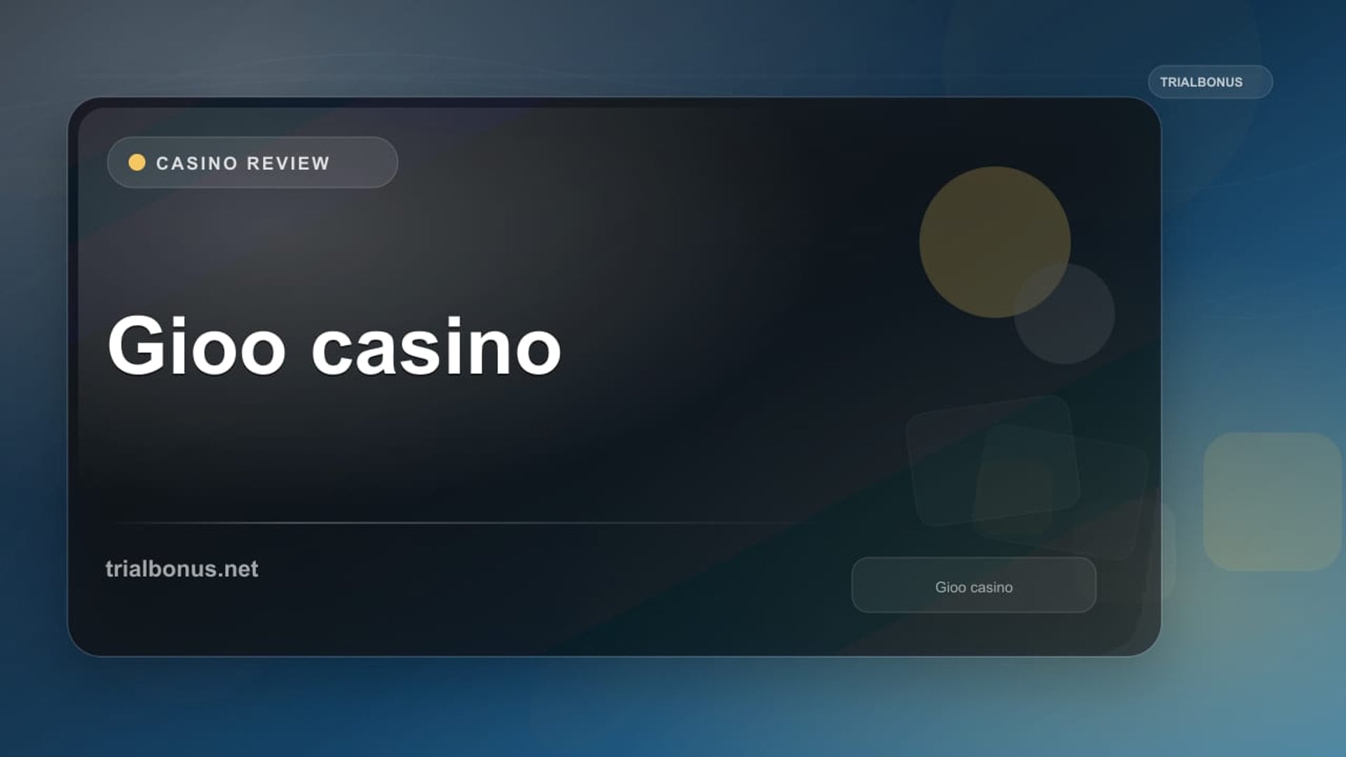 Gioo casino review