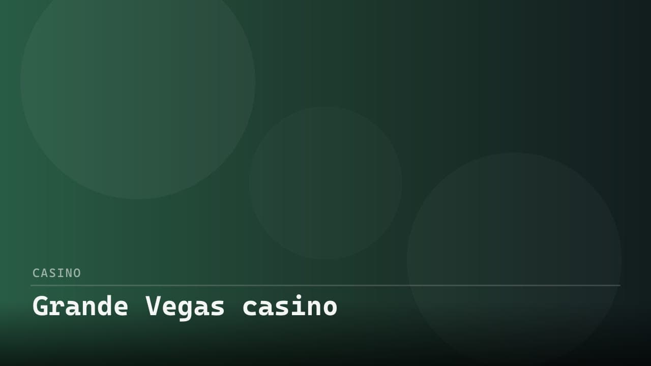 Grande Vegas casino review