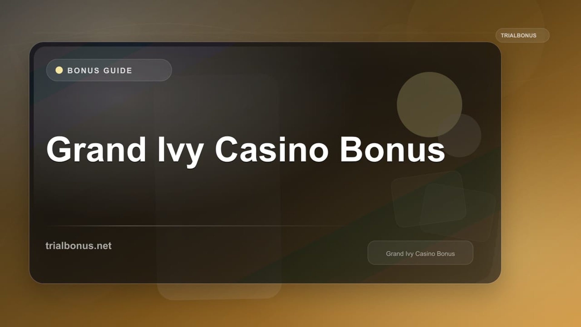 Grand Ivy Casino Bonus review