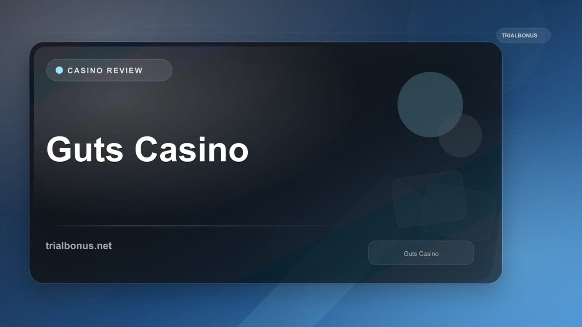 Guts Casino review