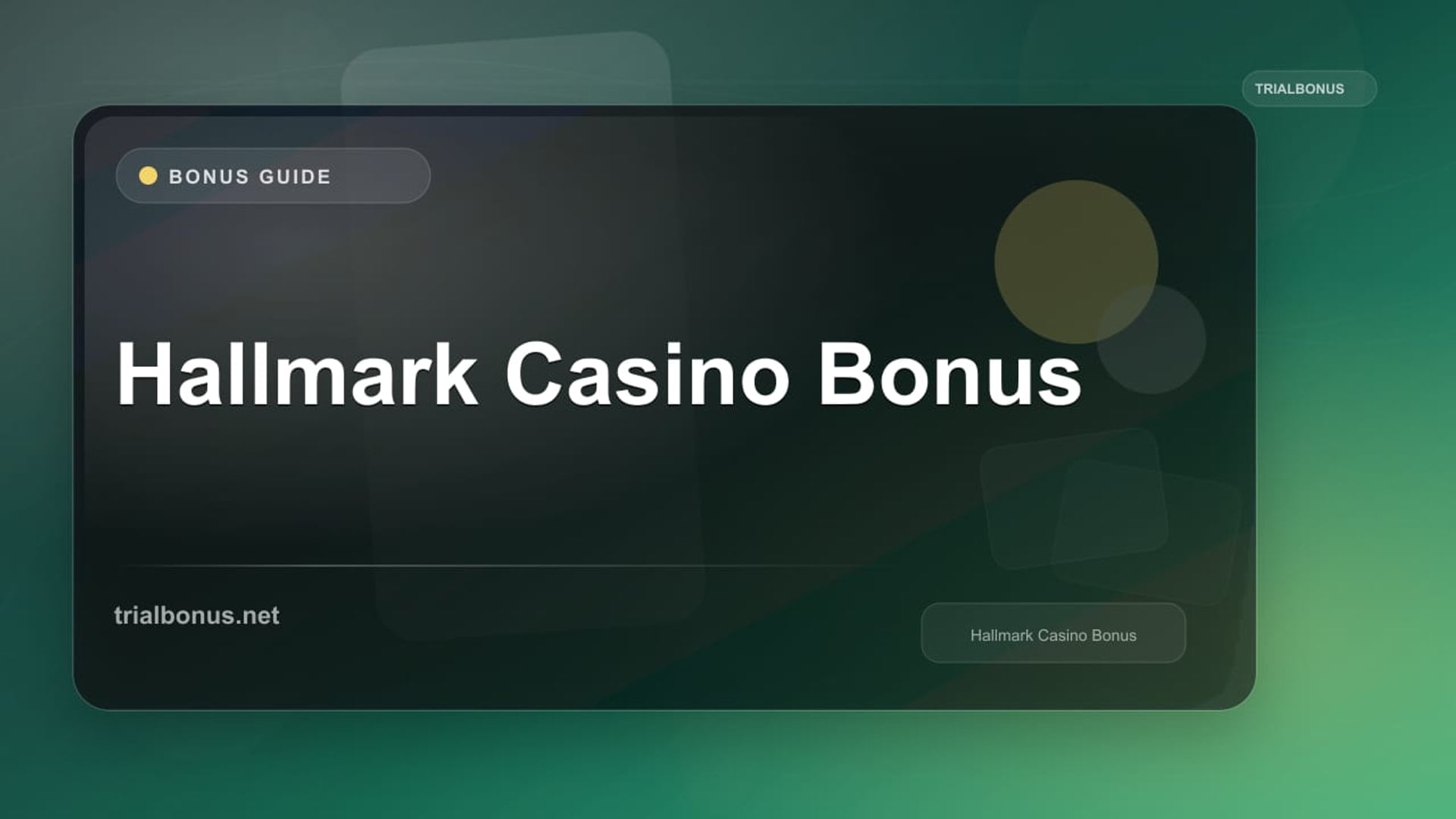 Hallmark Casino Bonus review