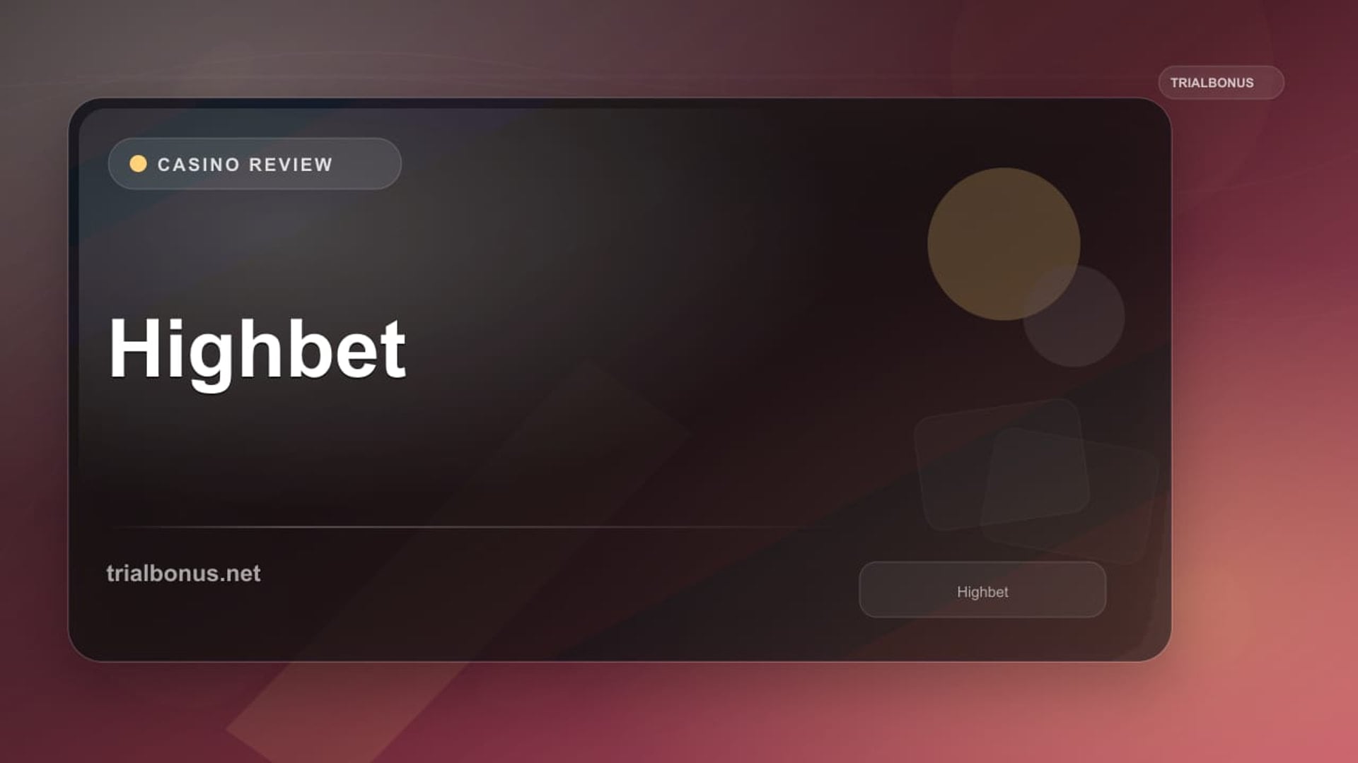 Highbet review