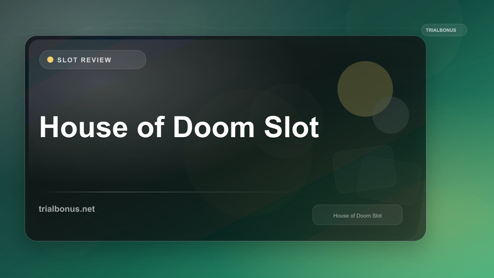 Play’n GO House of Doom Slot review