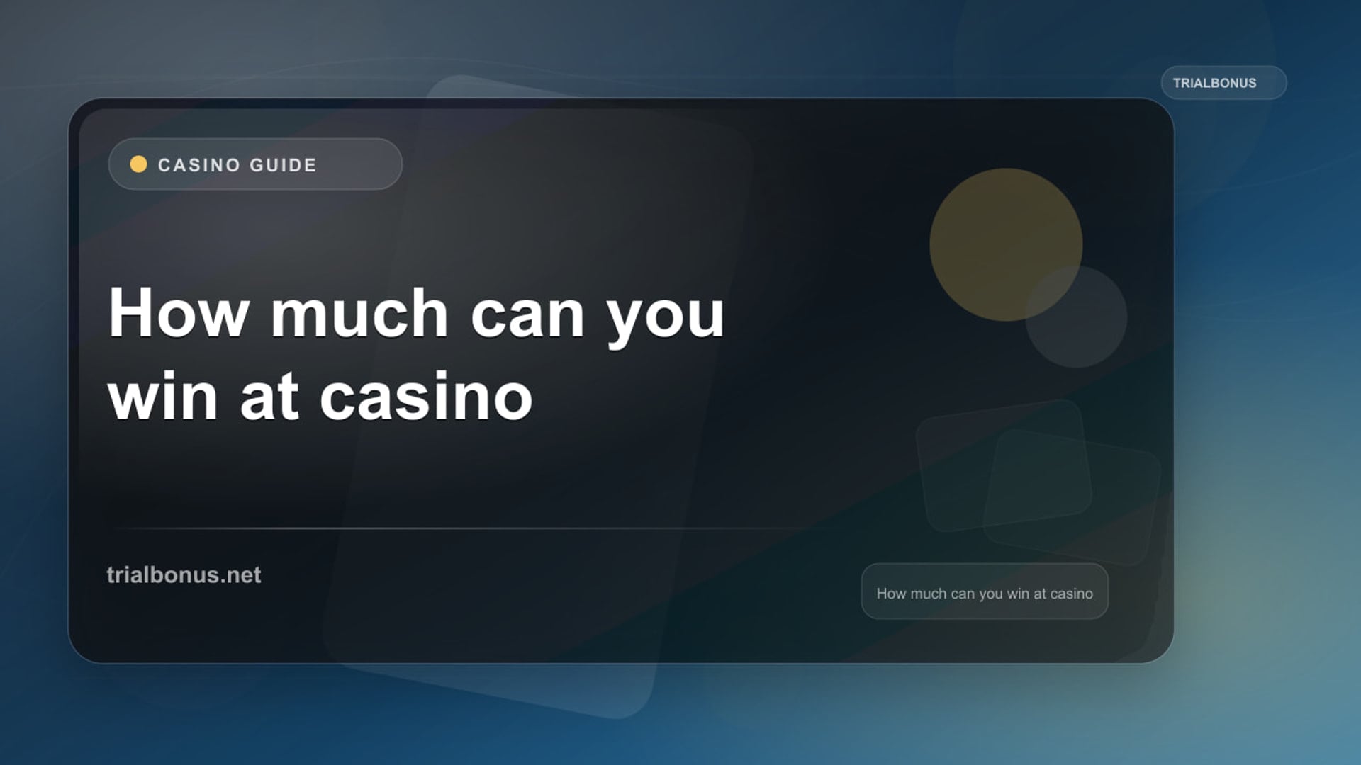 How much can you win at casino UK Guide review