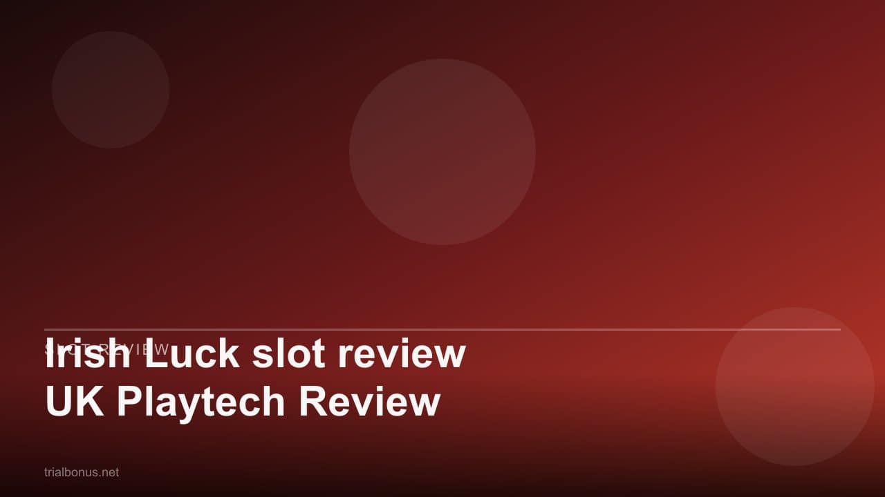 Irish Luck slot review UK Playtech Review review