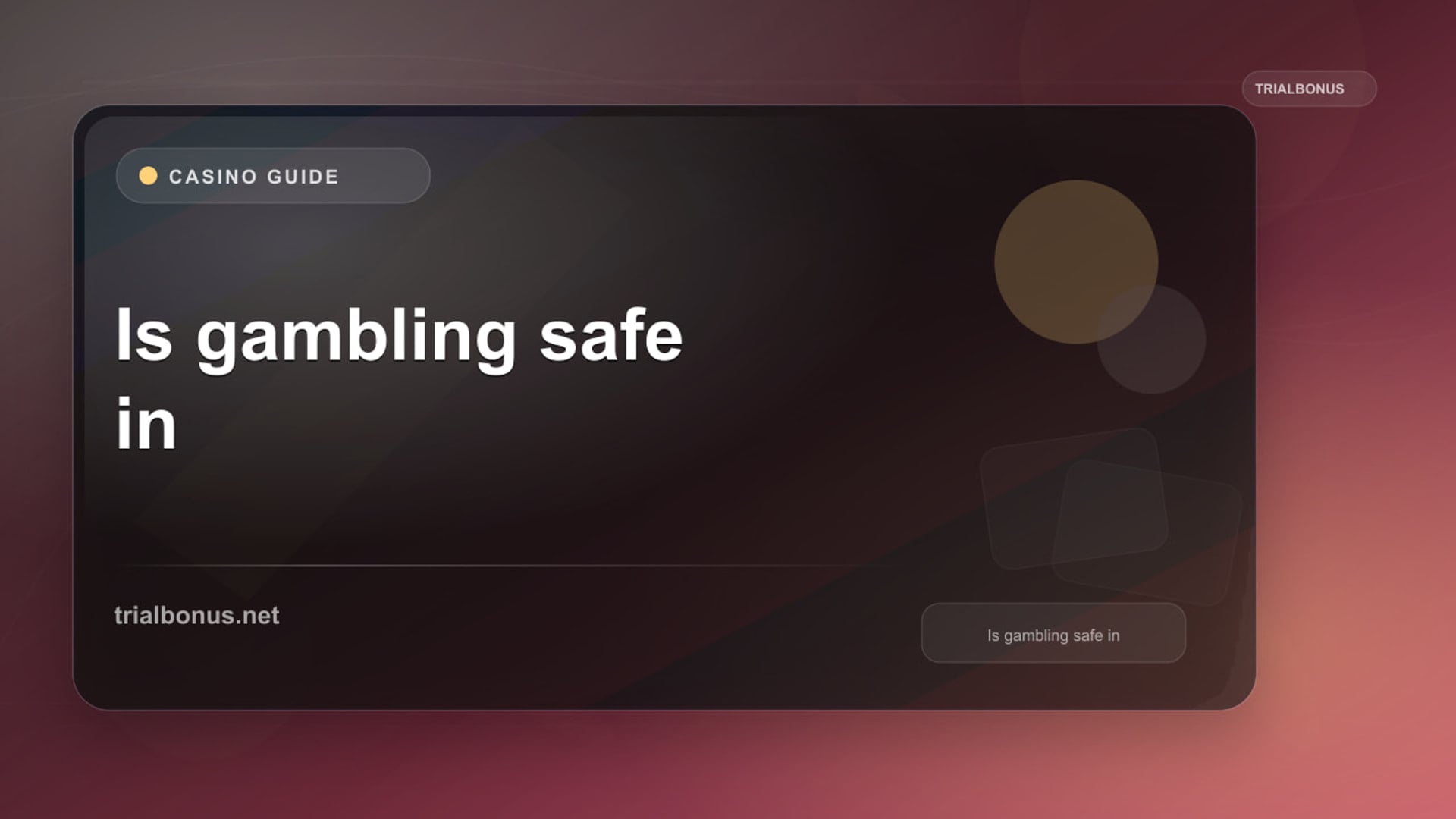 Is online gambling safe in the UK? review
