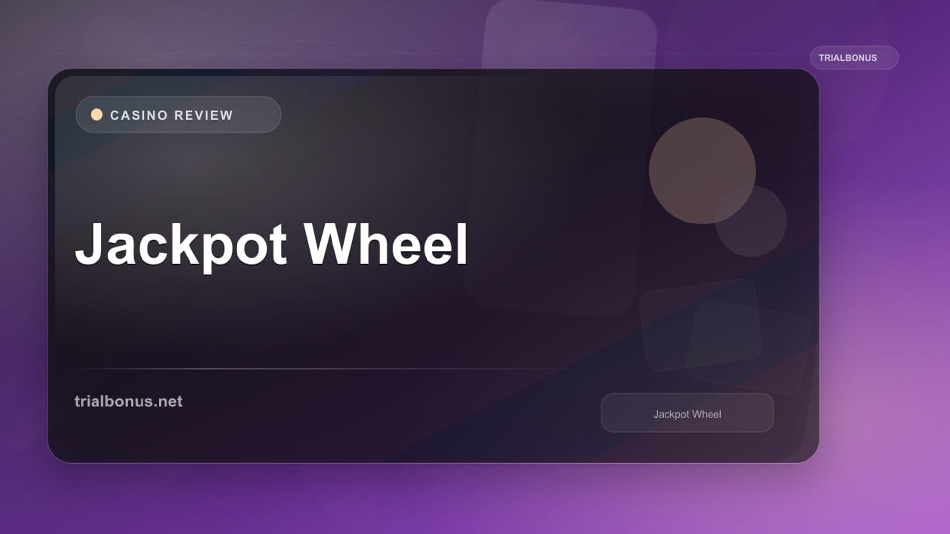 Jackpot Wheel review