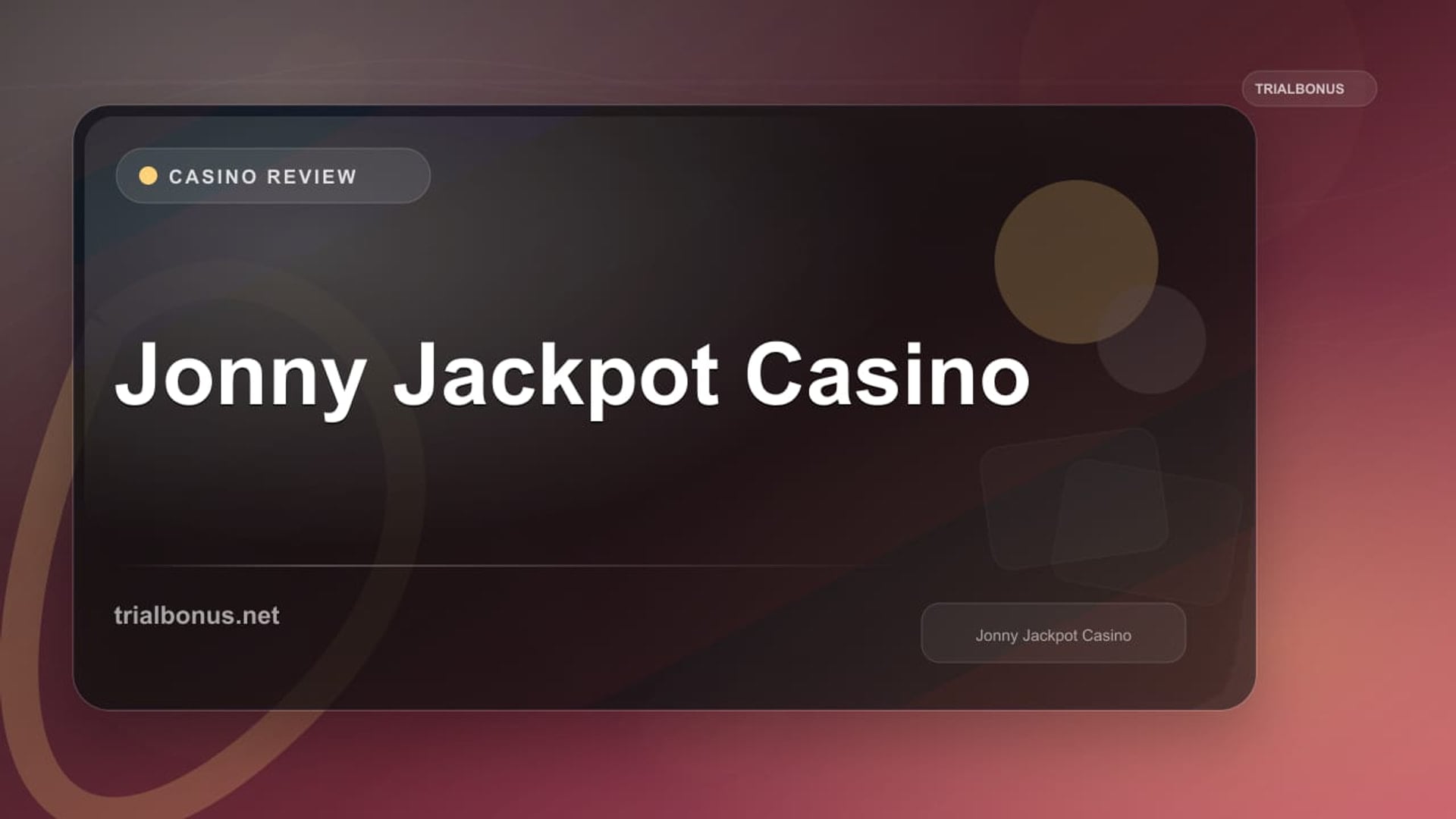 Jonny Jackpot Casino review
