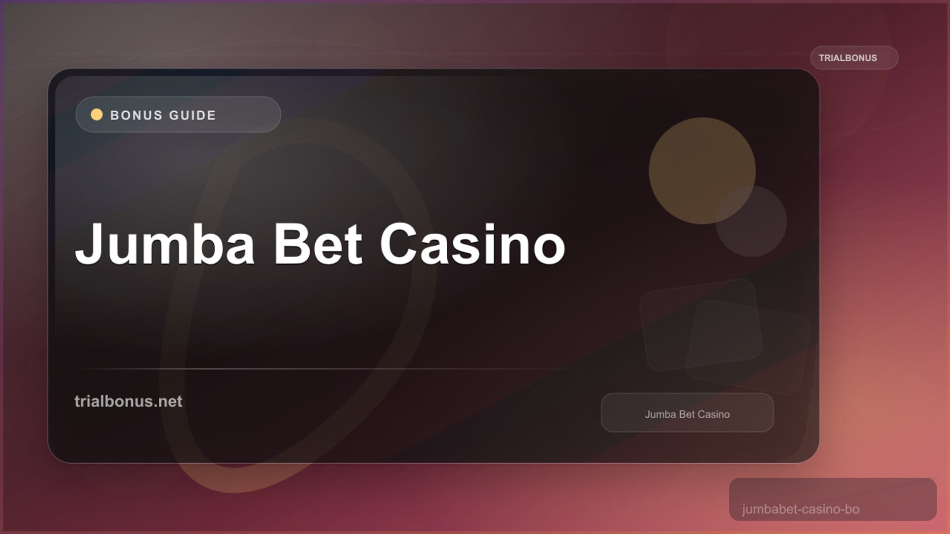 Jumba Bet Casino Bonus review