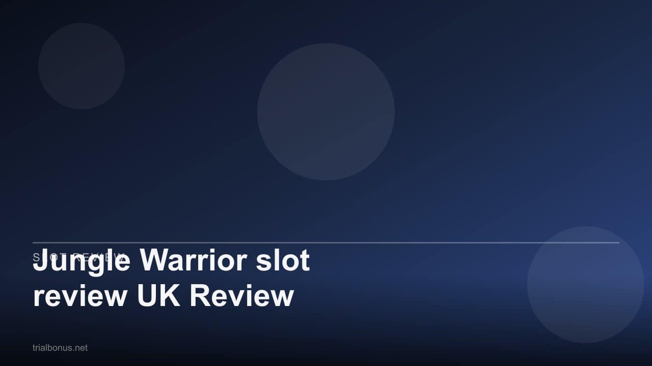 Jungle Warrior slot review UK Review review