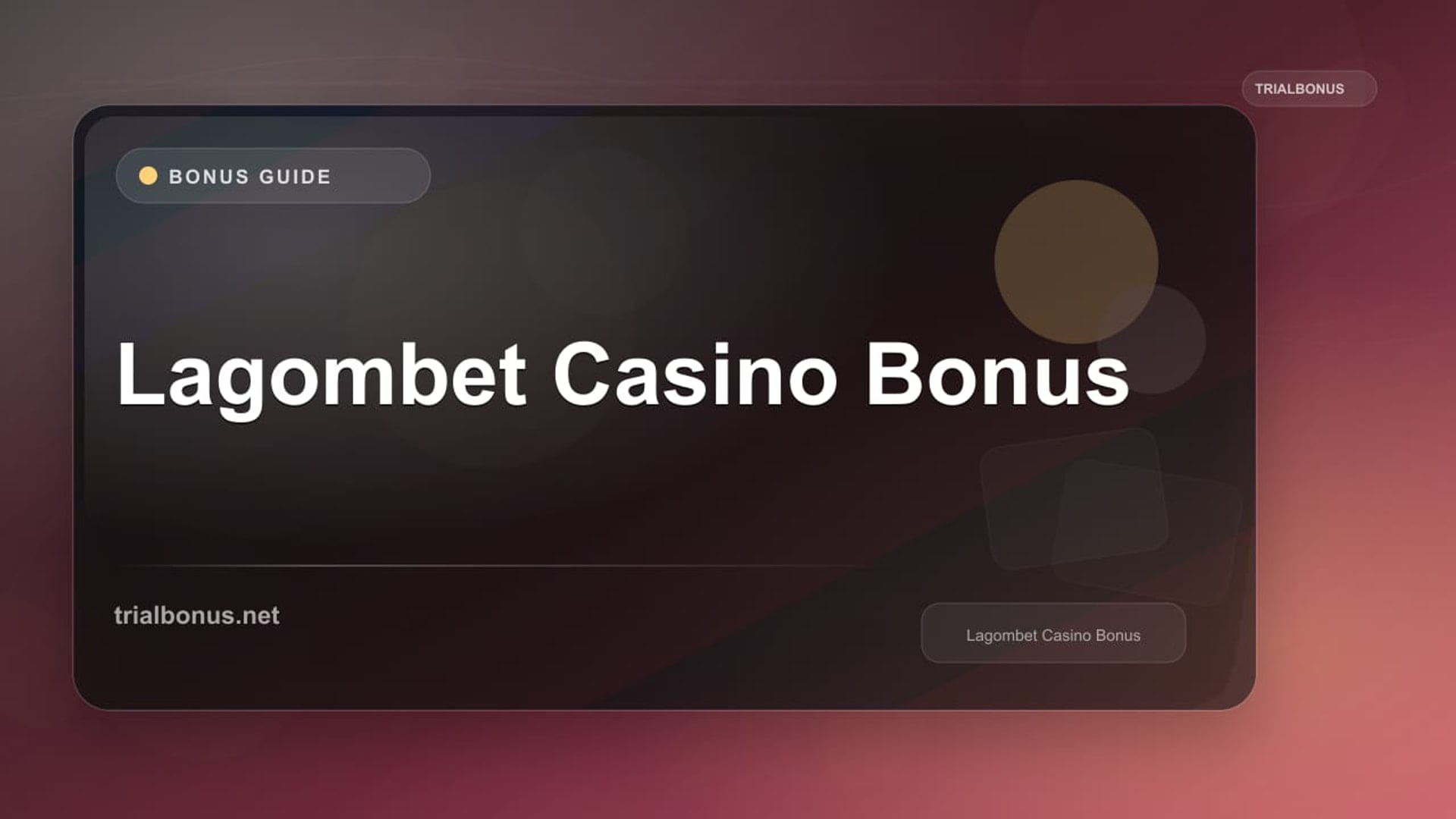 Lagombet Casino Bonus review