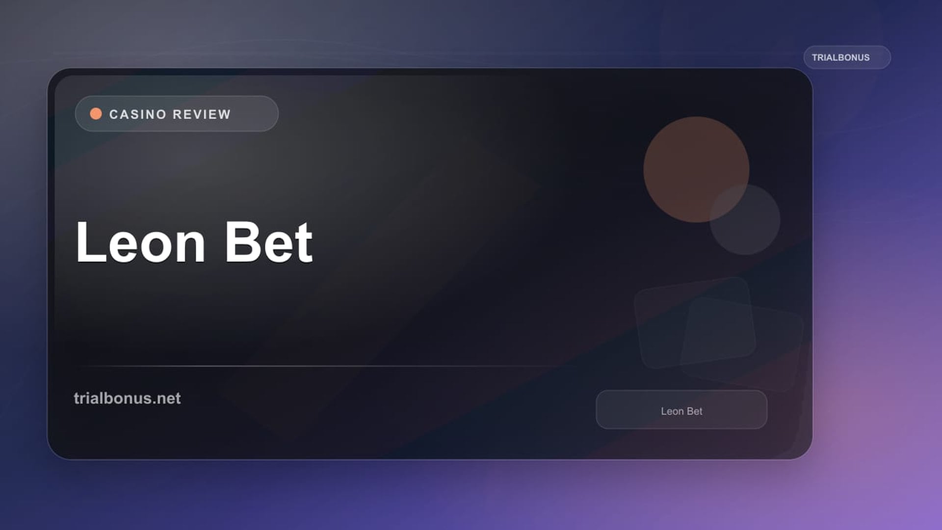Leon Bet review