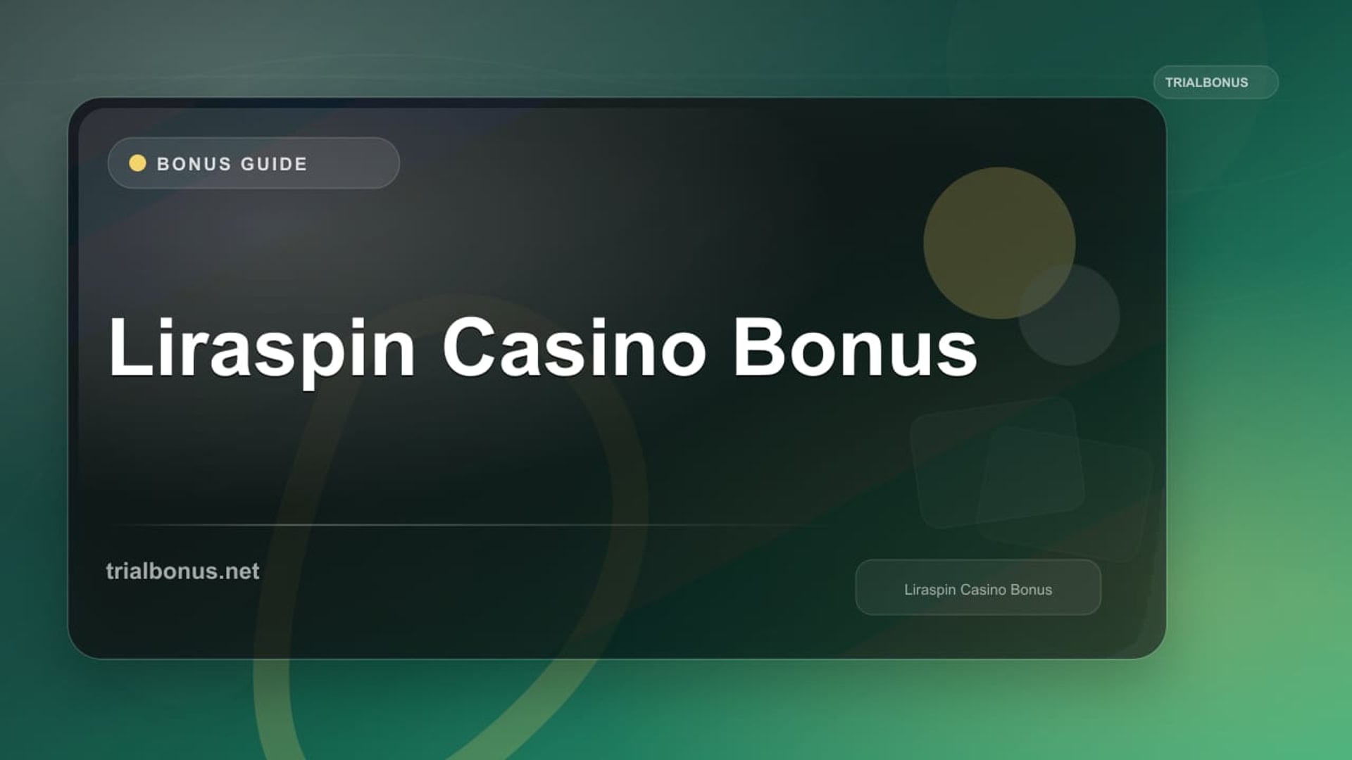 Liraspin Casino Bonus review